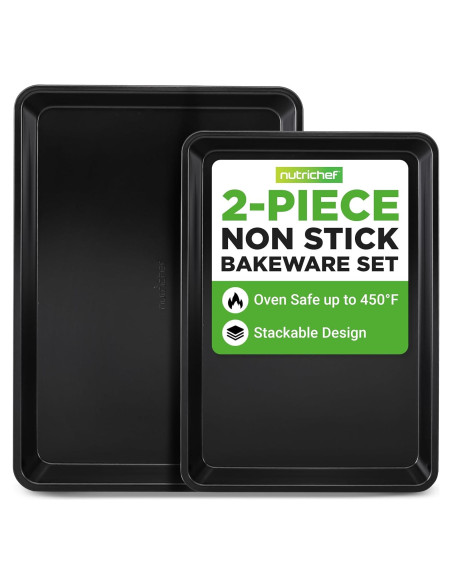 Juego de 2 Bandejas para Hornear Antiadherentes NutriChef