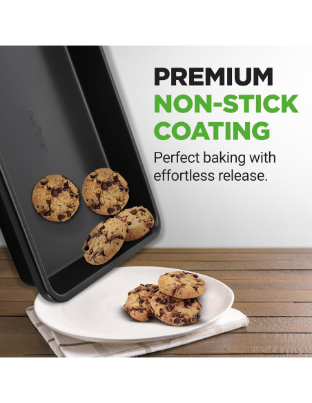 Juego de 2 Bandejas para Hornear Antiadherentes NutriChef