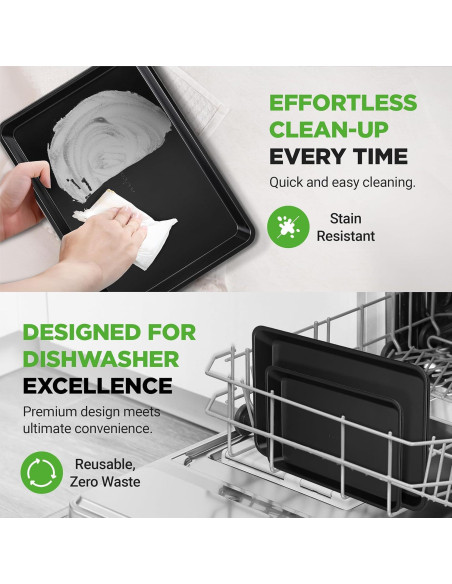 Juego de 2 Bandejas para Hornear Antiadherentes NutriChef