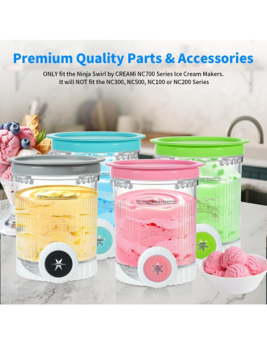 Paquete de 4 Pints y Tapas GKAKITSP para Ninja NC700/NC701