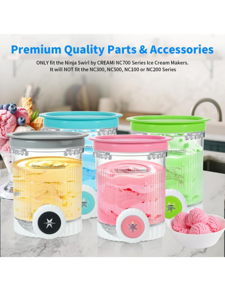 Paquete de 4 Pints y Tapas GKAKITSP para Ninja NC700/NC701