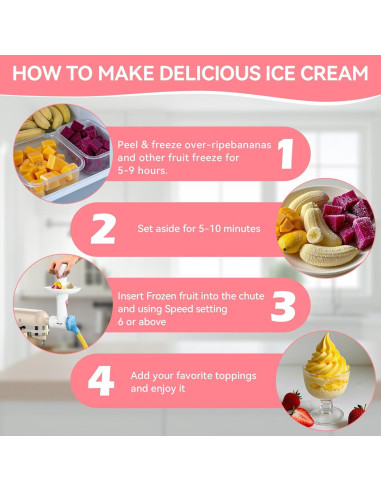 Fabricante de Helado de Frutas Congeladas IFKAF para KitchenAid