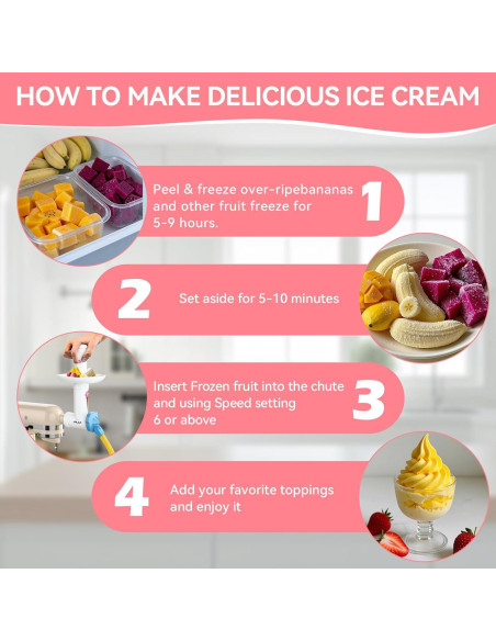 Fabricante de Helado de Frutas Congeladas IFKAF para KitchenAid