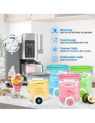 Paquete de 4 Pints y Tapas GKAKITSP para Ninja NC700/NC701