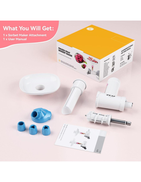 Fabricante de Helado de Frutas Congeladas IFKAF para KitchenAid