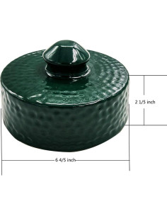 Tapa de Chimenea Dracarys Cerámica Verde para Parrilla Big Green Egg M/L/XL 2
