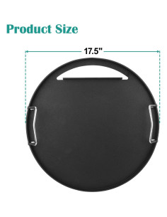 Plancha de Acero al Carbono EasiBBQ 44.45 cm para Parrillas Weber 2