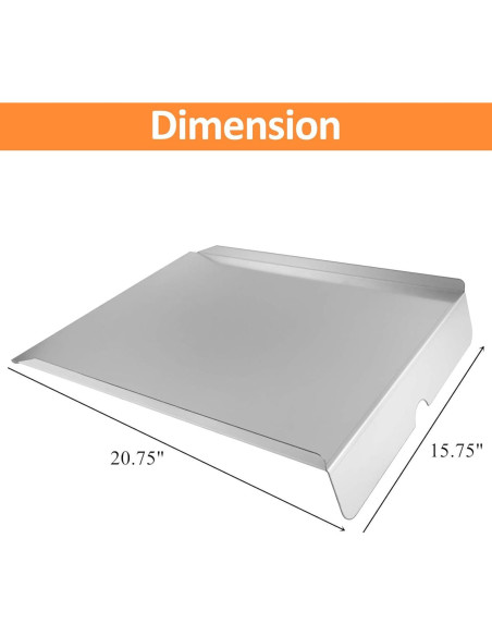 Baffle de Calor BAC012 para Parrilla Traeger Pro 575 - Acero Inoxidable