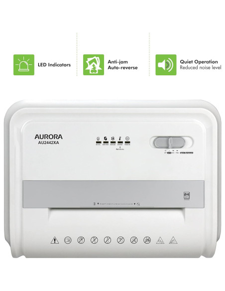 Destructora de papel Aurora AU2442XA 24 hojas P-4 40 min