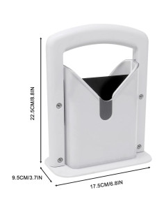 Cortador de Bagels Dylvan Acero Inoxidable Blanco 17.27cm 2