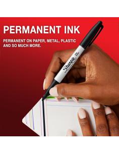 Marcadores Permanentes Sharpie Punta Fina 4 Colores 0.7mm 2