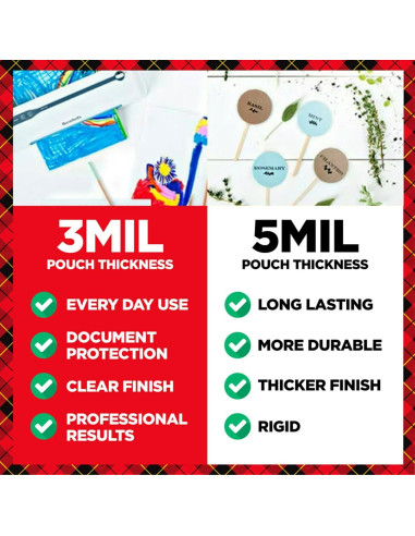 Bolsas de Laminado Térmico Scotch 50 Unidades Carta 3 mil