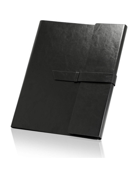 Carpeta de Cuero GALLAWAY LEATHER A4 Negra Organizador Slim Carpeta de Cuero GALLAWAY LEATHER A4 Negra Organizador Slim