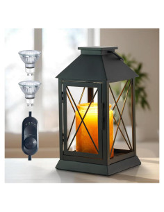 Lámpara Calentadora de Velas Aaffkaa Negra con Temporizador