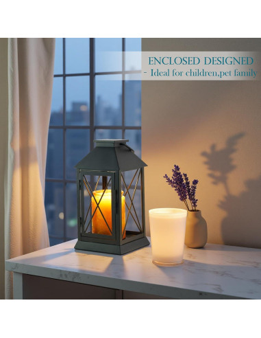 Lámpara Calentadora de Velas Aaffkaa Negra con Temporizador