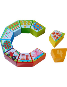 Bloques de Madera HABA Granja para Contar y Apilar 10 Piezas 2