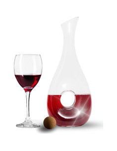 Decantador de Vino Maypes 1500ml Cristal Sin Plomo con Tapa 2