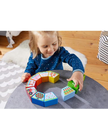 Bloques de Madera HABA Granja para Contar y Apilar 10 Piezas