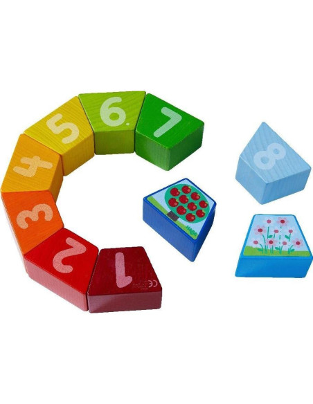 Bloques de Madera HABA Granja para Contar y Apilar 10 Piezas Bloques de Madera HABA Granja para Contar y Apilar 10 Piezas