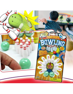 Juego de Bolos de Dedos JA-RU Portátil con 2 Pelotas 2