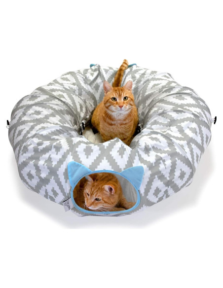 Cama Túnel para Gatos Kitty City 96.5x30.5cm Blanco Cama Túnel para Gatos Kitty City 96.5x30.5cm Blanco