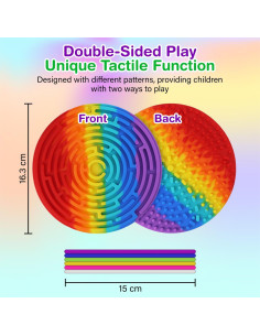 Tablero Sensorial RadBizz de Silicona para Niños y Adultos 2