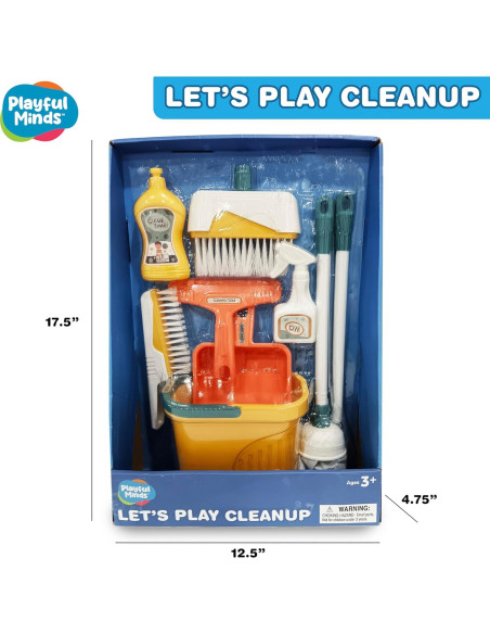 Juego de Limpieza 8 Piezas Playful Minds para Niños 3-5 Años