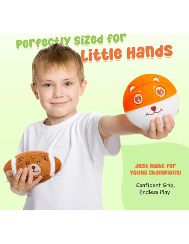 Conjunto de 3 Pelotas Suaves VangeBow para Niños 1-5 Años