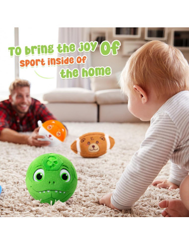 Conjunto de 3 Pelotas Suaves VangeBow para Niños 1-5 Años