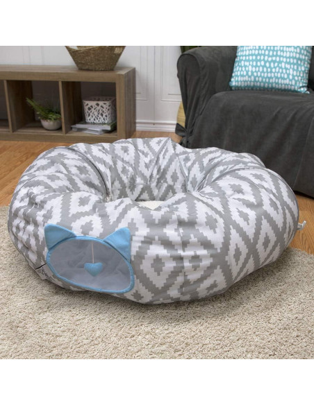 Cama Túnel para Gatos Kitty City 96.5x30.5cm Blanco Cama Túnel para Gatos Kitty City 96.5x30.5cm Blanco