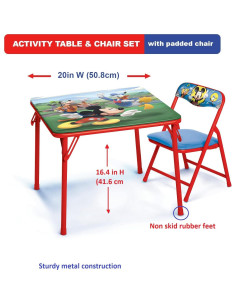 Conjunto de Mesa y Silla Mickey Mouse Jakks Pacific para Niños 2