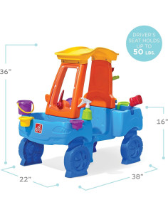 Centro de Lavado de Autos Step2 con 13 Accesorios - Mesa de Agua para Niños 2