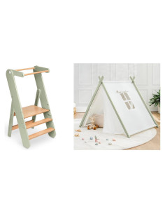 Escalera Multiusos para Niños Comfy Cubs con Carpa de Juego