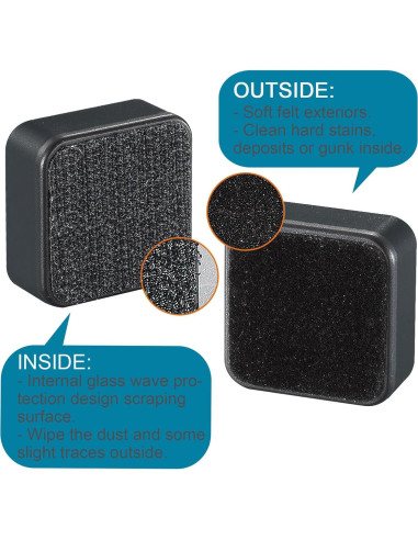 Limpiador Magnético de Acuario NASOFIR 30x30mm para Vidrio