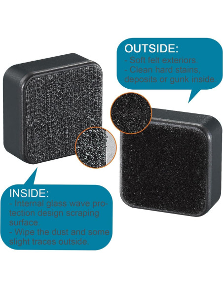 Limpiador Magnético de Acuario NASOFIR 30x30mm para Vidrio