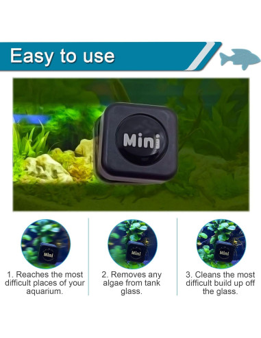 Limpiador Magnético de Acuario NASOFIR 30x30mm para Vidrio