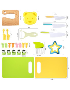 Conjunto de Cocina Montessori para Niños Haopenyoo 25 Piezas 2