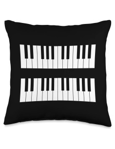 Cojín de Teclas de Piano Divertido para Clases y Disfraces