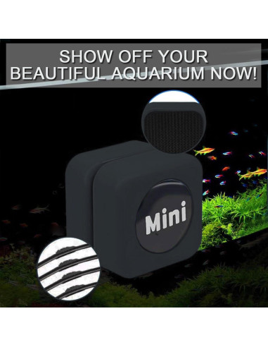 Limpiador Magnético de Acuario NASOFIR 30x30mm para Vidrio