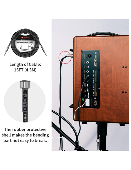 Amplificador de guitarra Bluetooth JOYO JA-02 II + cable 4.57m