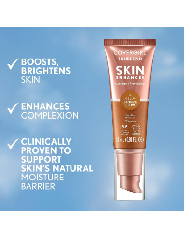 Iluminador Brillo Bronce CoverGirl TruBlend 22.9ml Vegano