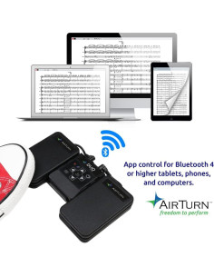 Pedal Bluetooth AirTurn DUO500 Silencioso Control Remoto 2