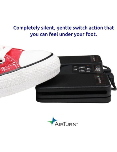 Pedal Bluetooth AirTurn DUO500 Silencioso Control Remoto
