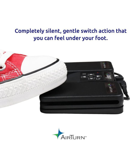 Pedal Bluetooth AirTurn DUO500 Silencioso Control Remoto