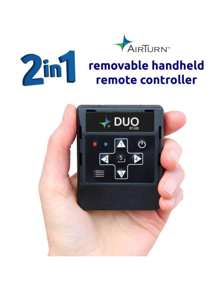 Pedal Bluetooth AirTurn DUO500 Silencioso Control Remoto