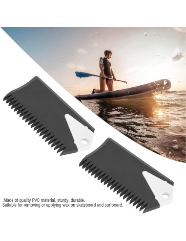 2 Peines para Cera de Surf Fayelume - Herramienta de Limpieza PVC