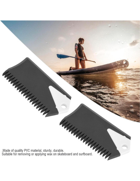 2 Peines para Cera de Surf Fayelume - Herramienta de Limpieza PVC