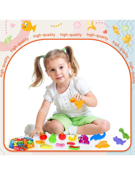 Paquete de 5 rompecabezas de madera Jerify para niños