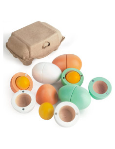 Juguete de Cocina de Madera WHOHOLL - Huevos de Pascua Magnéticos