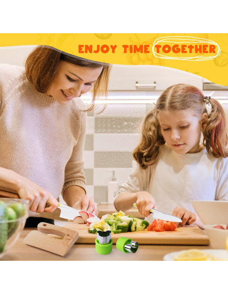 Juego de cuchillos seguros para niños Doiaz 29 piezas Juego de cuchillos seguros para niños Doiaz 29 piezas